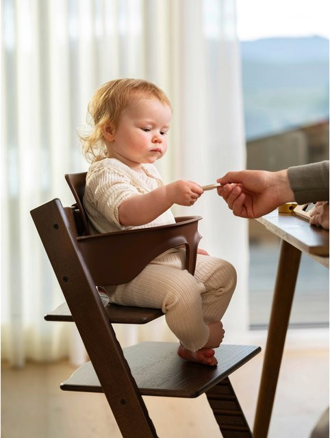 Stokke Tripp Trapp Treppenhochstuhl Bundle in Eiche mit Babyset und Kissen - Bild 1