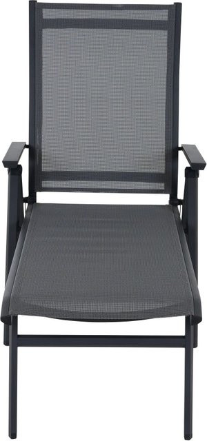Siena Garden Klappliege Tauro aus Aluminium mit Textilene in Anthrazit Matt, B/T/H: 182 x 69 x 113 cm - Bild 1