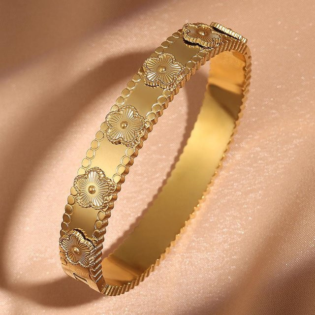 ZAKOL Armreifen Edelstahl, Gold, Zirkonia, Damen - Bild 1