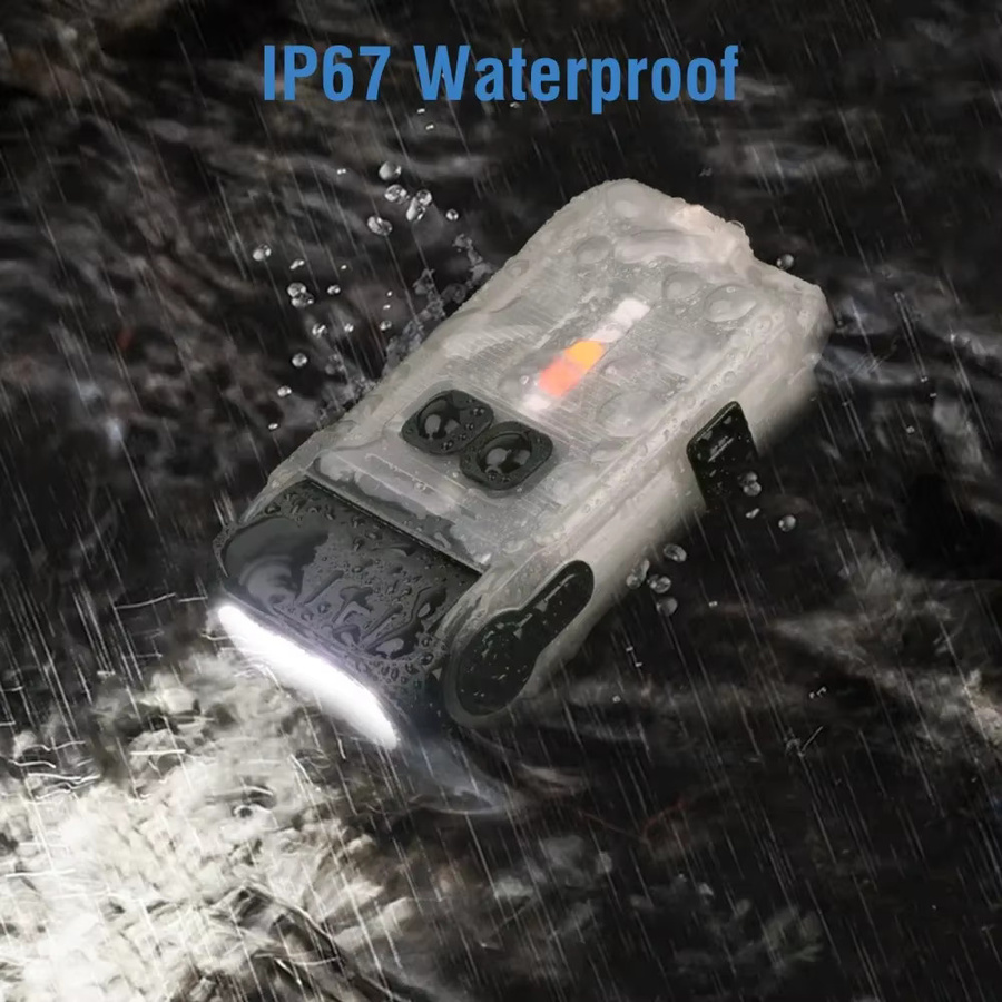 BORUiT V15 LED-Schlüsselanhänger EDC-Taschenlampe mit 1200 Lumen, wiederaufladbare Arbeitsleuchte mit Magnet und Typ-C-Anschluss, wasserdichte Camping-Taschenlampe - Bild 5