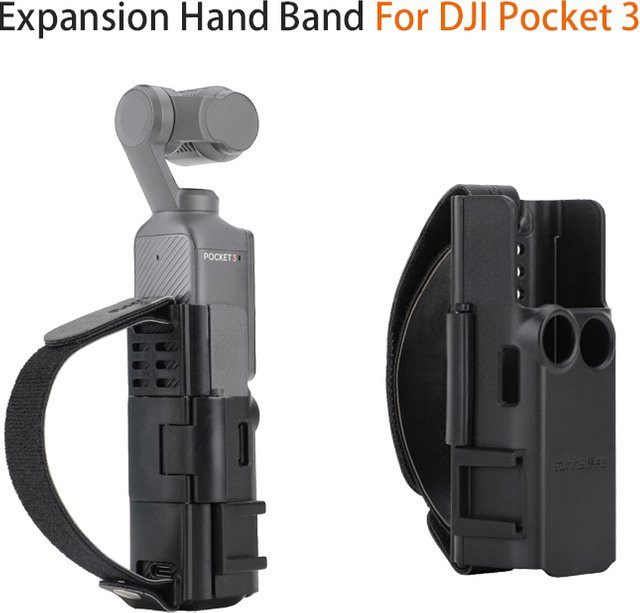 DJI Pocket 3 Erweiterungshandband und Schutzhülle in Schwarz - Bild 1