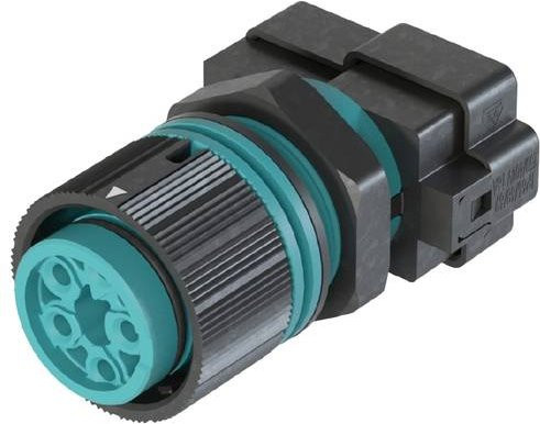 Wieland Electric 46.051.M0L0.6 Geräteanschluss in Turquoise und Multicolour - Bild 1
