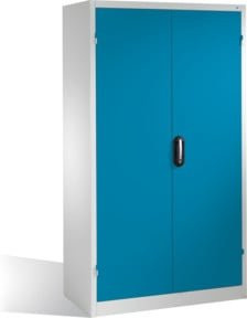 C+P Magazinschrank mit 92 Sichtlagerkästen und Zylinderschloss, Front Lichtblau, Korpus Lichtgrau, H x B x T: 195,0 x 110,0 x 53,5 cm - Bild 1