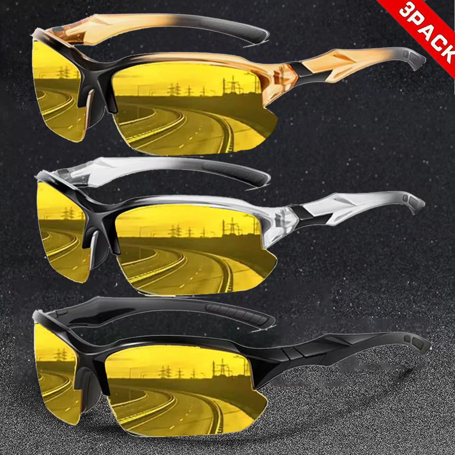 Hindfield Sportsonnenbrille, Halbrand, Gold- und Silberrahmen, Unisex, Metall - Bild 3