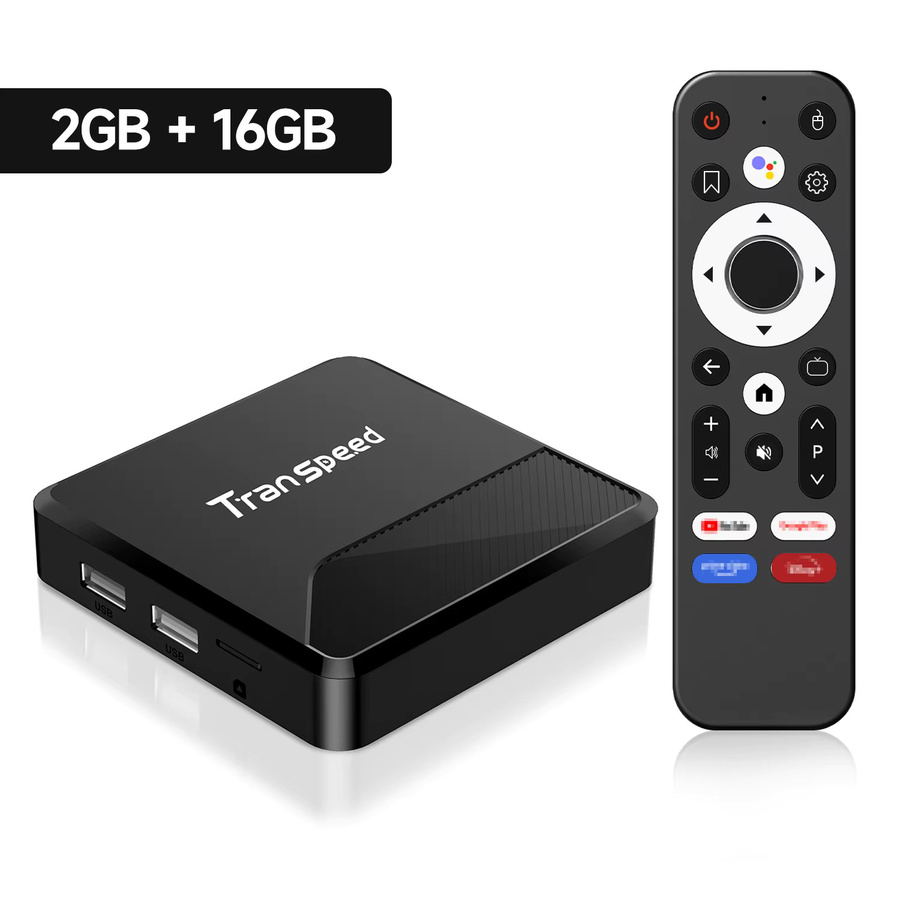 Transpeed Android 14 4K UHD Media Streamer Set-Top-Box in Schwarz mit Wi-Fi 6, Bluetooth 5.0 und Google Sprachassistent - Bild 4