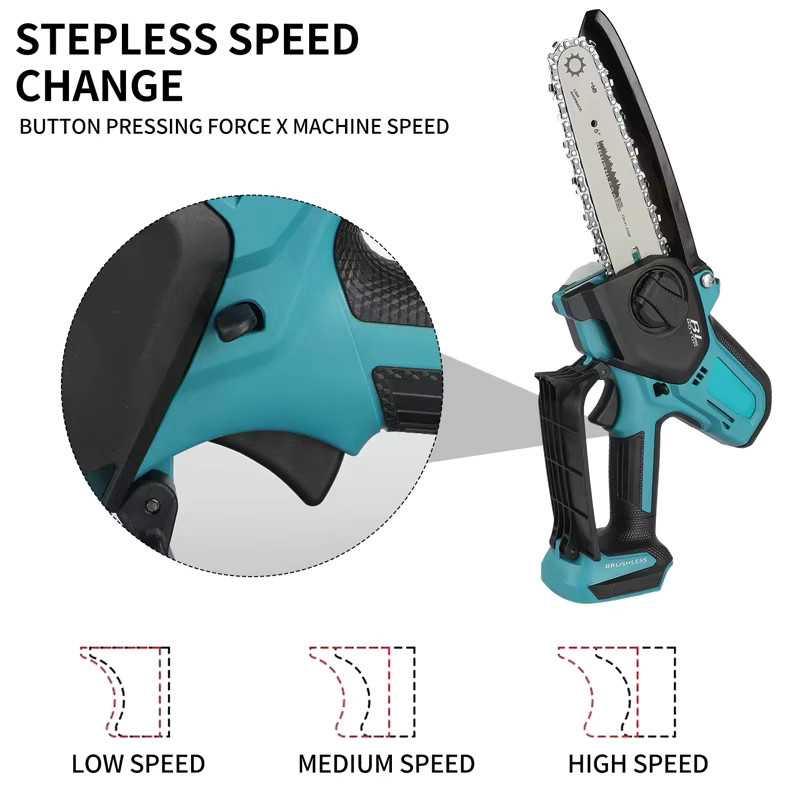 Makita Mini-Kettensäge mit 18V Akku und 6 Zoll Sägeblatt für die Holzbearbeitung - Bild 5