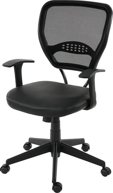 MCW Profi-Bürostuhl Chicago Chefsessel aus Kunstleder in Schwarz mit Armlehnen - Bild 1