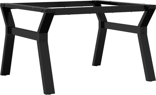 vidaXL Couchtisch-Gestell in Y-Form aus pulverbeschichtetem Stahl in Schwarz, B/T/H: 70 x 60 x 43 cm - Bild 1