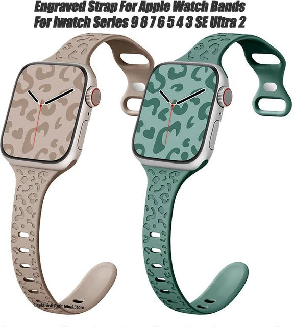 Geekthink Uhrenarmband Silikon, Weiß, Unisex - Bild 1