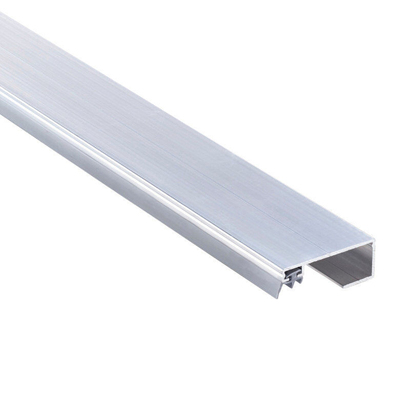 T&J Universal Rand Verlegeprofil aus Aluminium in Weiß, Anthrazit oder Silber, Breite: 8 cm - Bild 1