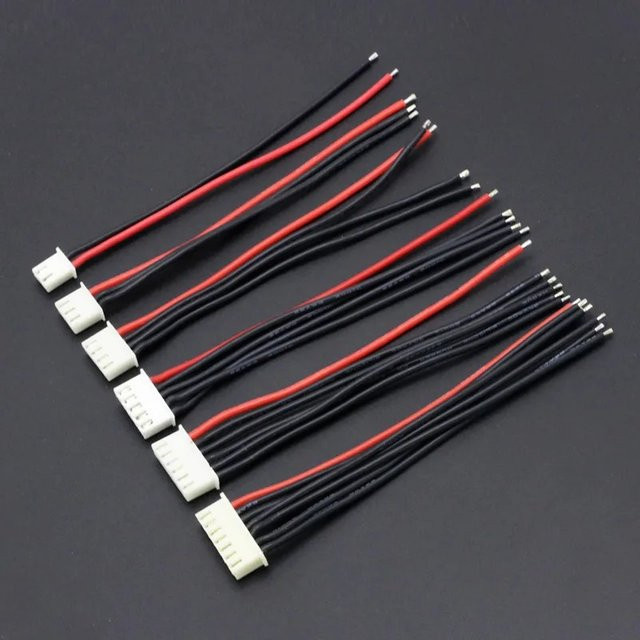 5er Set JST XH Balance Ladegerät Kabel für IMAX B6 Lipo Akkus mit 22AWG Silikon Draht von LOCHEUK - Bild 1