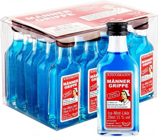 Krugmann Männergrippe Likör, Minze, 20 x 0,2 l - Bild 1