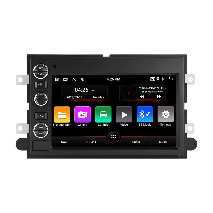 NAVIFANS Android 15 Autoradio mit Knopf-Bedienung und GPS für Ford F150 F250 F350 Mercury Explorer Mustang Expedition Escape, Schwarz - Bild 5