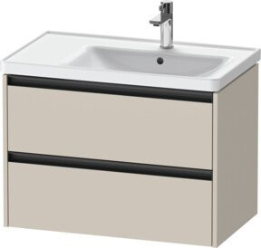 Duravit Waschtischunterschrank Ketho.2 in Taupe Matt, B/T/H: 78,4 x 45,5 x 54,9 cm - Bild 1