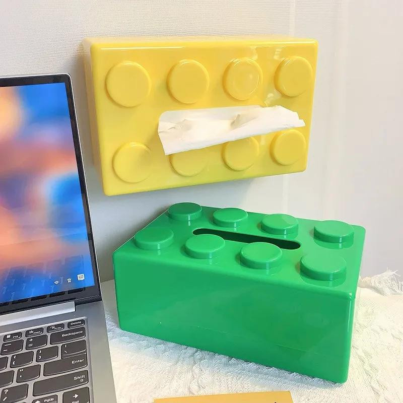 Kreative gelbe Taschentuchbox zur Wandmontage, wasserdichte stanzfreie Taschentuchbox und Papierhandtuchhalter für das Badezimmer - Bild 3
