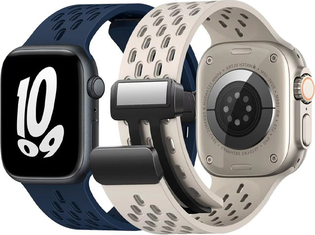 NEY Uhrenarmband Silikon, magnetisch, für Apple Watch - Bild 1