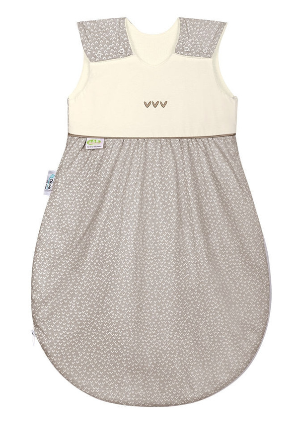 Odenwälder Klimasoft Sommerschlafsack Little hearts für Babys, Farbe: Sweet Chocolate (Braun, 90 cm) - Bild 1