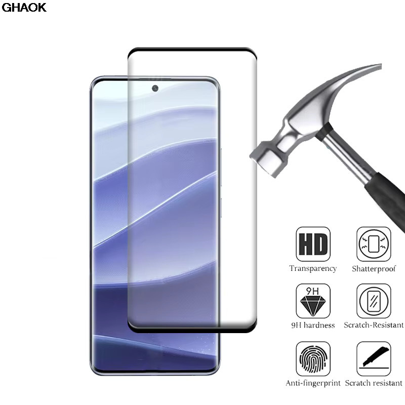 4er-Pack Xiaomi Redmi Note 14 Pro und Redmi Note 14 Pro Plus Panzerglas, gehärtetes Glas mit 9H Härtegrad, voll gebogen, transparent - Bild 2