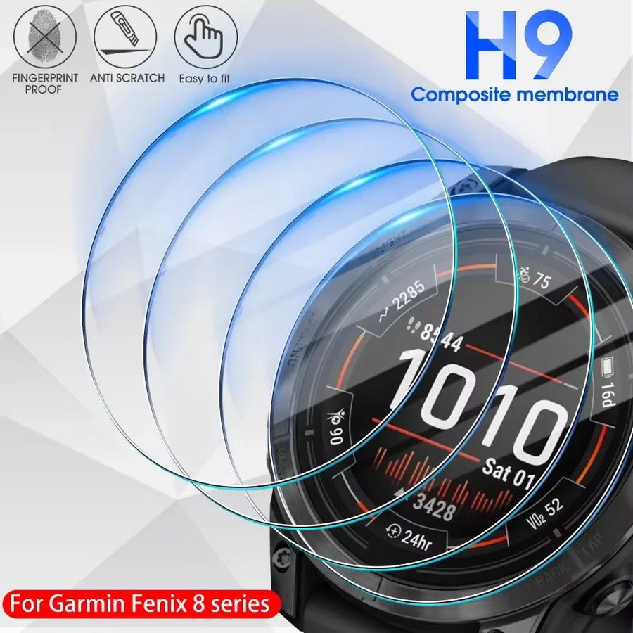Garmin Uhren-Displayschutzfolie Glas, transparent, FenixE 47 mm Solar - Bild 3
