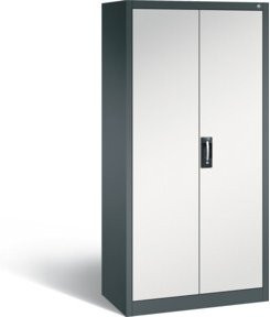 C+P Werkzeugschrank Acurado mit Zylinderschloss und Regalböden, Korpus Anthrazitgrau, Front Lichtgrau, H x B x T: 195,0 x 93,0 x 50,0 cm - Bild 1