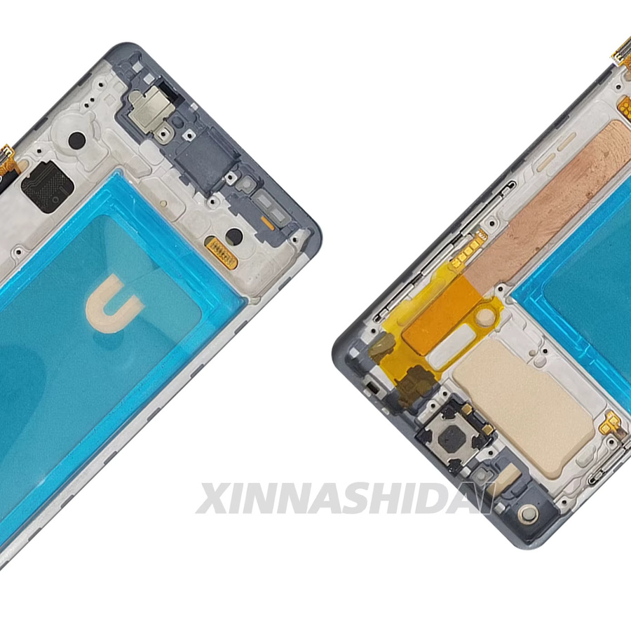 Samsung S10 G973 LCD-Display und Touchscreen-Digitizer-Baugruppe mit Rahmen in Blau - Bild 2