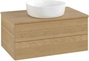 V&B Waschtischunterschrank Antao mit Beleuchtung, Farbe Honey Oak, B/T/H: 80 x 36 x 50 cm - Bild 1