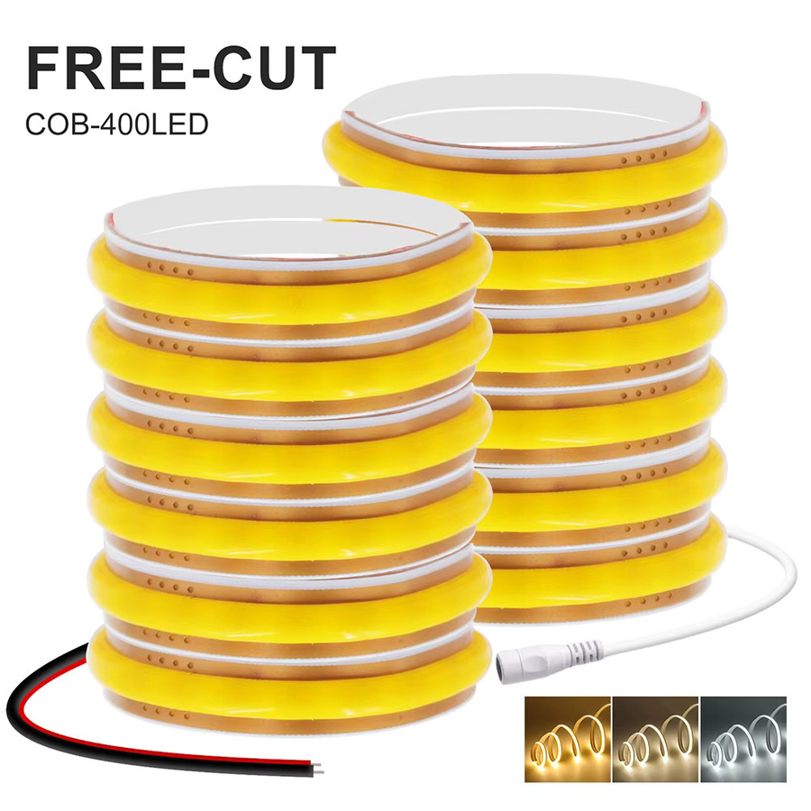 GAHADA COB LED Strip Light Flexibles Lineares Licht mit 400 LEDs, Weiß, Schneidbar - Bild 2