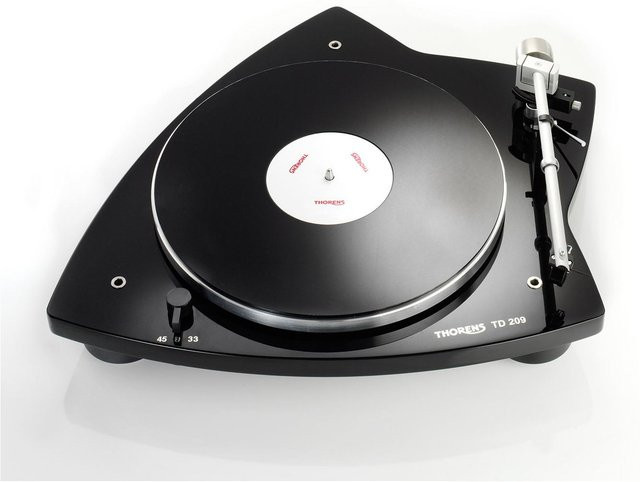 Thorens Plattenspieler TD 209 in Hochglanz Schwarz - Bild 1