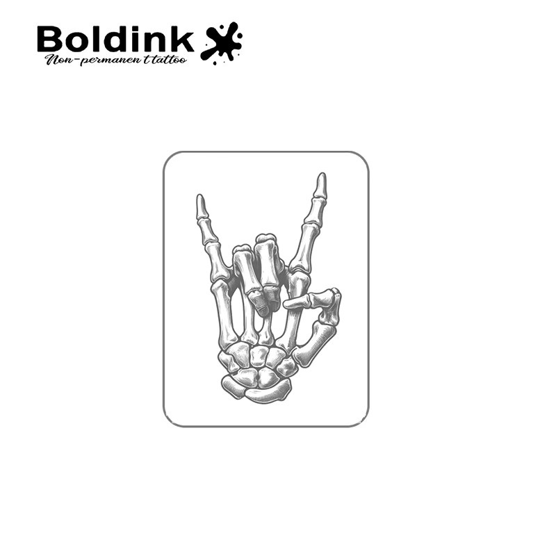 Rock On Bones Boldink Temporäres Tattoo, wasserfest, semi-permanent - Bild 3