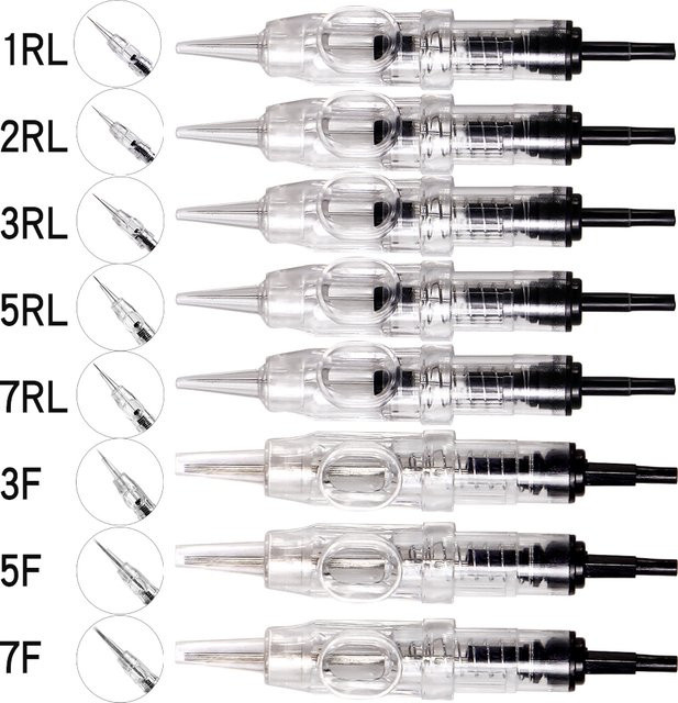 Raiuleko Tattoo Patronen Nadeln für Permanent Make-Up, 10-100 Stk. - Bild 1