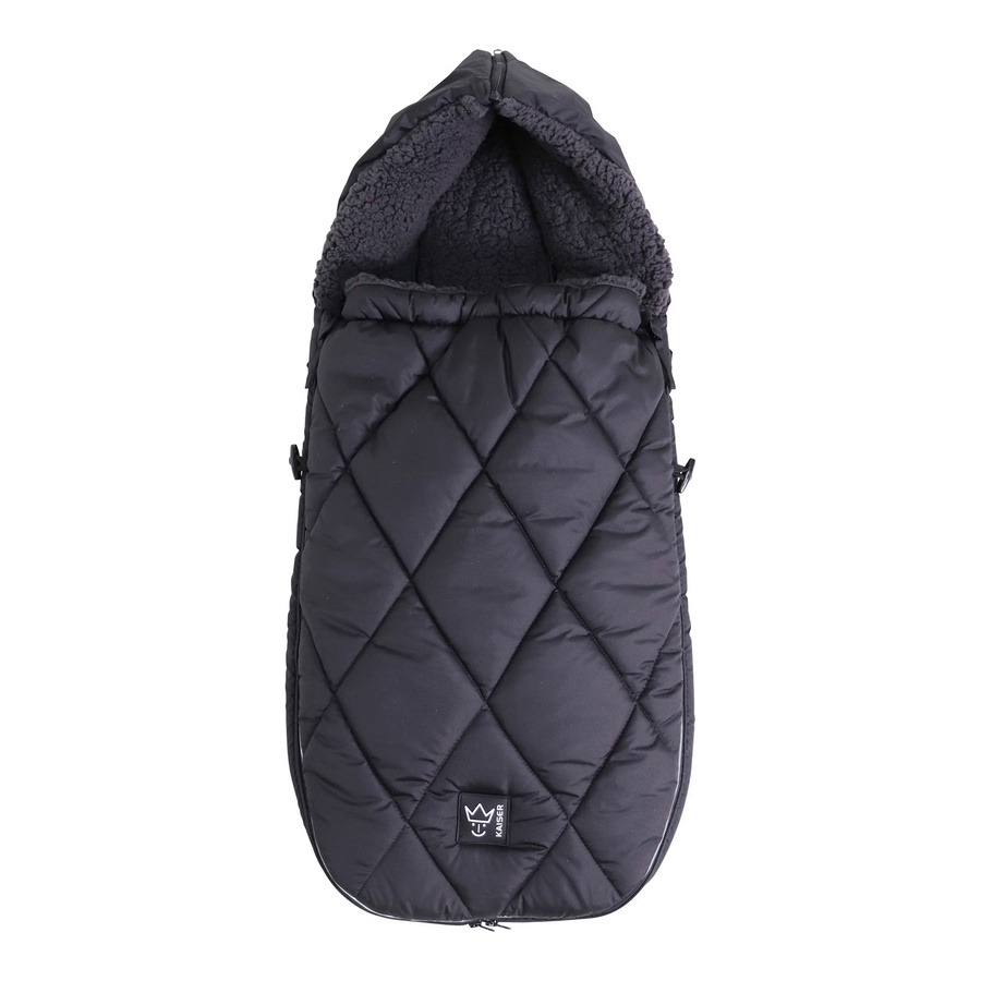 Kaiser Winter-Fußsack XL Too für Kinderwagen und Buggy in Schwarz - Bild 2