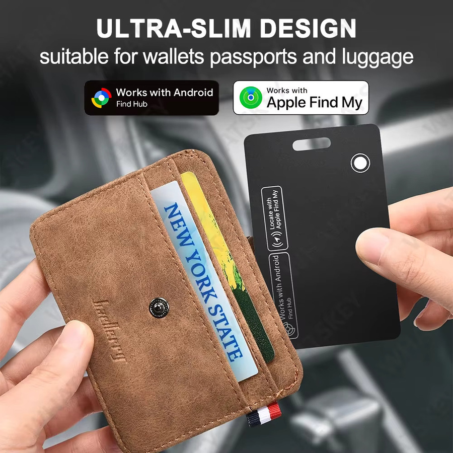 Peocke Smart Tag GPS Bluetooth Tracker in Schwarz für Android und iPhone zur Standortverfolgung von Brieftasche, Schlüsseln oder Gepäck - Bild 2