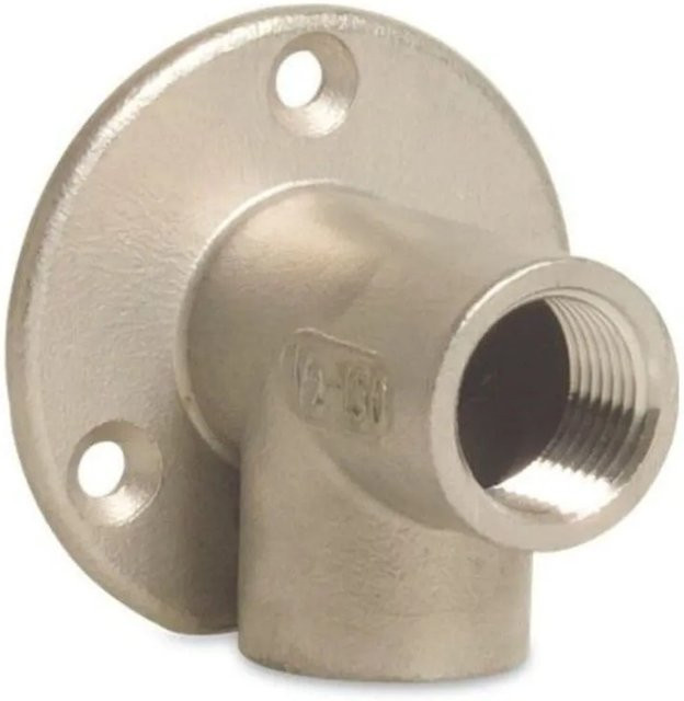 Klasebo Edelstahl Wandwinkel 90 Grad 1 Zoll IG in Silber - Bild 1