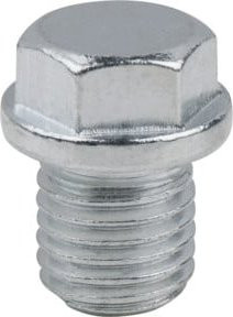 KS Tools Ölablassschraube mit Sechskant-Außenprofil, Farbe: Silber, M12 x 1,5 x 13 mm, 10er-Pack - Bild 1