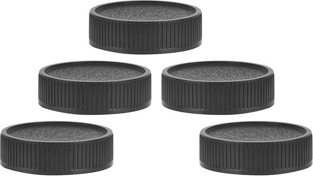 DIYelecs 5er Set Kunststoff Rücklinsendeckel Abdeckung für M42 Kameras in Schwarz als Staubschutz - Bild 1