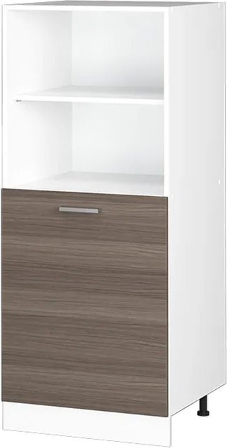 Vicco R-Line Backofenumbauschrank Küchenschrank in Weiß und Grau mit Türen und Regalfächern B: 60 cm, H: 143 cm, T: 57,2 cm - Bild 2