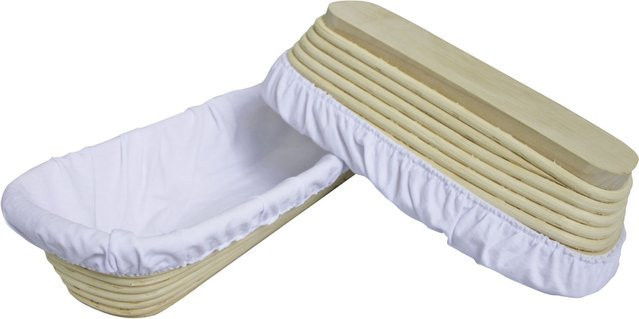 Schneider Gärtücher für rechteckige Gärkörbe, Weiß, Länge: 35 cm, Breite: 13 cm - Bild 1