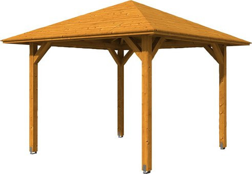 Skan Holz Pavillon Cannes 1 aus Fichte in Eiche hell und Beige, B/T/H: 294 x 294 x 294 cm - Bild 3