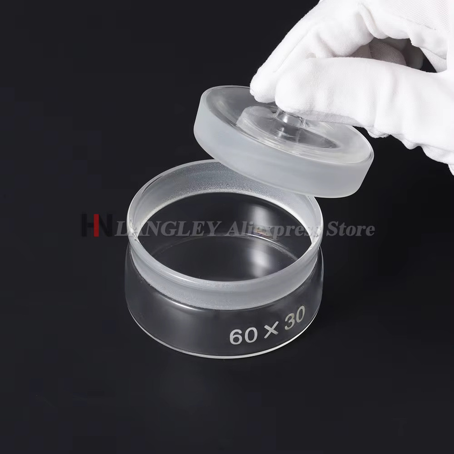 Uhrenreparatur-Öltank, Transparente Glasflasche mit Stahlgitter, 60x30mm - Bild 2