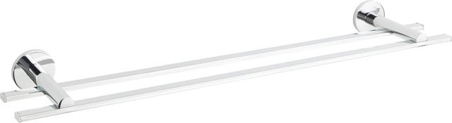 Wenko Badetuchstange Duo Isera UV-Loc in Silber Glänzend, Breite: 60 cm - Bild 1