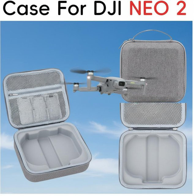 DJI Neo 2 Tragetasche Hard Shell Wasserdichte und Kratzfest Schutzhülle in Schwarz und Grau - Bild 1
