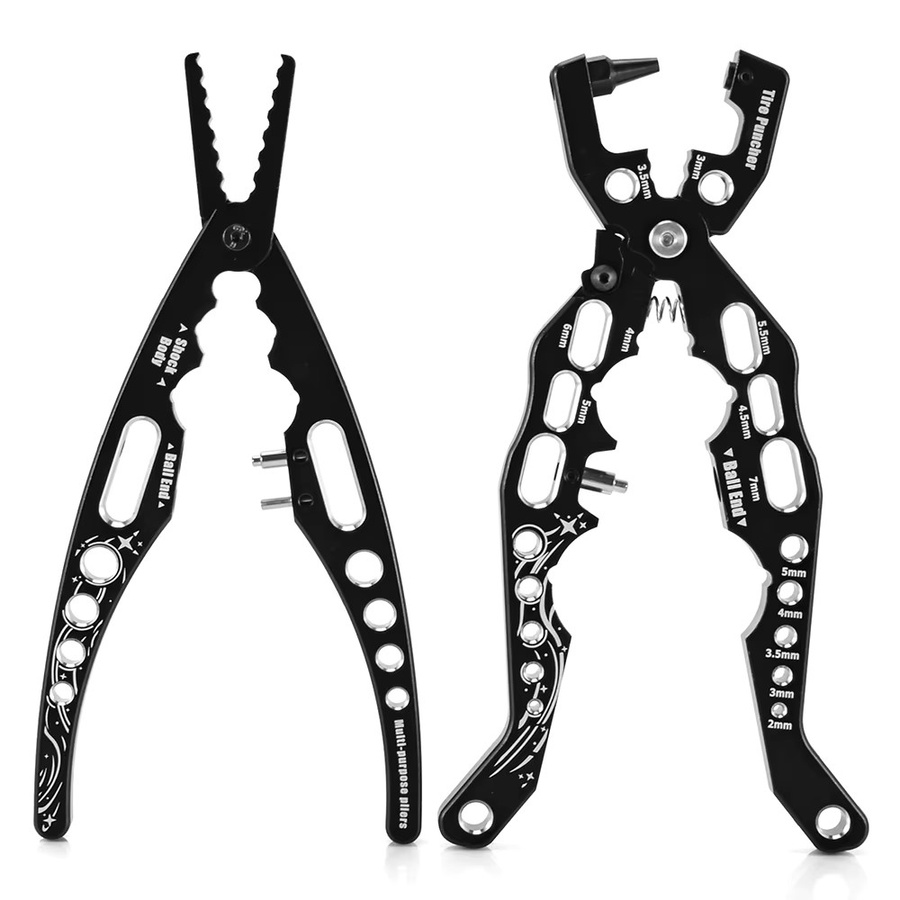 9IMOD RC Auto Universal Stoßdämpferzange Kugelkopfzange Reifenlochöffner, Zubehör, Metall, Schwarz - Bild 3