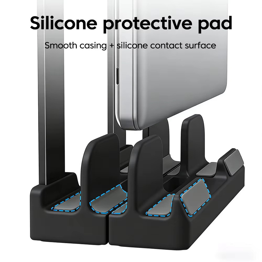 Faltbarer Laptop-Ständer von Olaf als verstellbarer Notebook-Halter für MacBook, iPad und Tablet in Schwarz oder Weiß - Bild 5