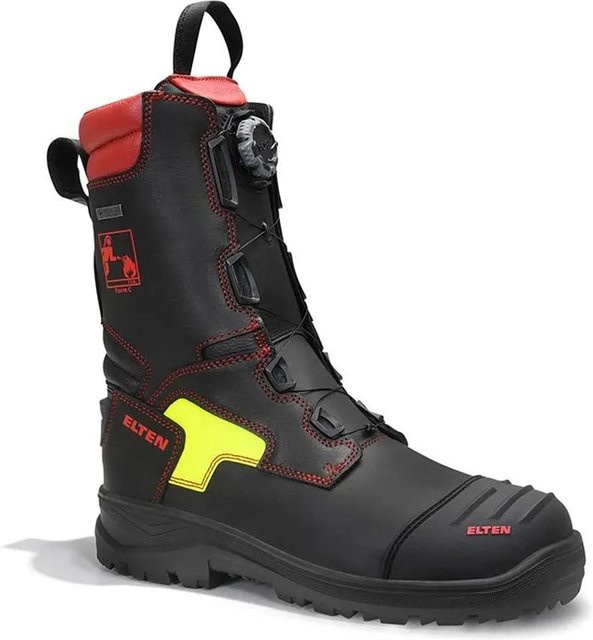 Elten Feuerwehrstiefel Colin II GTX BOA ESD F2A WR in Schwarz aus Rindleder, Größe 38 - Bild 1