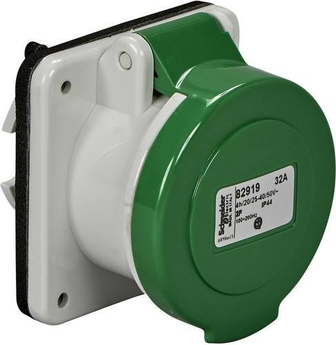 Schneider Electric CEE Anbaudose 32A IP44 Aufputzmontage Grün - Bild 1