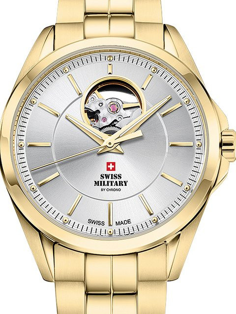 Swiss Military Automatik Herrenuhr, Edelstahl, 40 mm, 10 ATM - Bild 1