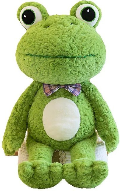 Niedlicher Frosch Plüschtier, Grüne Stoffpuppe, ab 3 Jahre - Bild 1