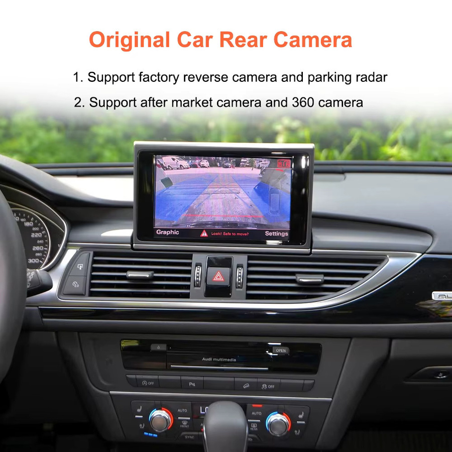 Bonroad Wireless Android Auto und Apple CarPlay Interface für Audi A6 A7 RMC 3G MMI MHI2 2012-2018 mit Mirror Link, AirPlay und Rückfahrkamera, Schwarz - Bild 3