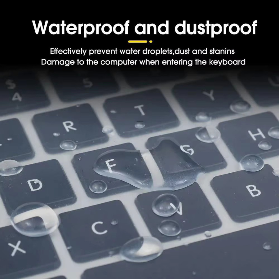 Universelle Silikon-Tastaturabdeckung für Laptop und Notebook als transparenter Anti-Staub-Schutzfilm - Bild 6