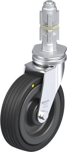 Blickle Lenkrolle LRA-VPA 100K-EL-E03 in Schwarz und Silber mit 100 mm Rad-Durchmesser und einer Tragfähigkeit von 70 kg - Bild 1